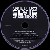 April 14 1972 Greensboro - Elvis Presley Bootleg CD