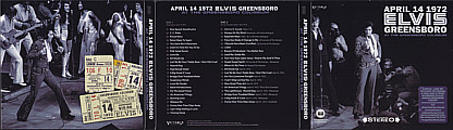 April 14 1972 Greensboro - Elvis Presley Bootleg CD