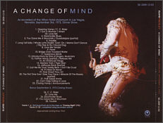 A Change of Mind - Elvis Presley Bootleg CD