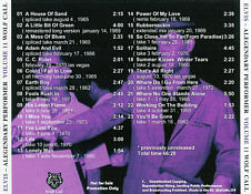 A Legendary Performer Vol. 11 - Elvis Presley Bootleg CD