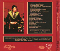 All Things Are Possible - Elvis Presley Bootleg CD