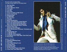 And I Love You So - As Recorded In Las Vegas, March 22 1975 DS - Elvis Presley Bootleg CD