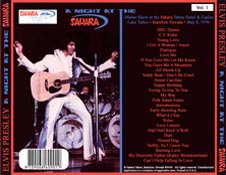 A Night At The Sahara - Elvis Presley Bootleg CD
