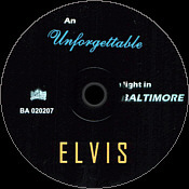 An Unforgettable Night In Baltimore - Elvis Presley Bootleg CD