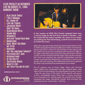 Appearing - International Hotel Las Vegas, Nevada - Elvis Presley Bootleg CD