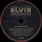 April 10 1972 Richmond - At The Richmond Coliseum - Elvis Presley Bootleg CD