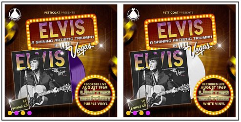 A Shining Artists Triumph In Las Vegas (Petticoat LP/CD) - Elvis Presley Bootleg CD