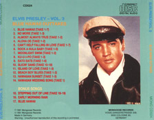Blue Hawaii Outtakes - Elvis Presley Vol. 3 - Elvis Presley Bootleg CD