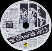 Chaos In College Park -  Elvis Presley Bootleg CD