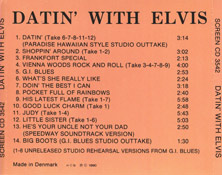 Datin' With Elvis - Elvis Presley Bootleg CD