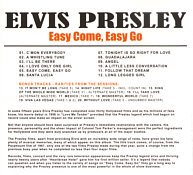Easy Come , Easy Go - Elvis Presley Bootleg CD