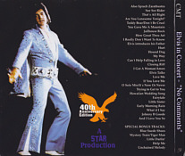 Elvis In Concert "No Comments" - Elvis Presley Bootleg CD
