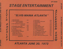 Elvis Mania Atlanta - Elvis Presley Bootleg CD