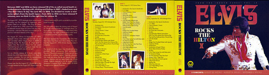 Elvis Rocks The Hilton - From The Boothtapes Vol. 10 - Elvis Presley Bootleg CD