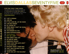 Elvis Dallas Seventyfive Uncensored - Elvis Presley Bootleg CD