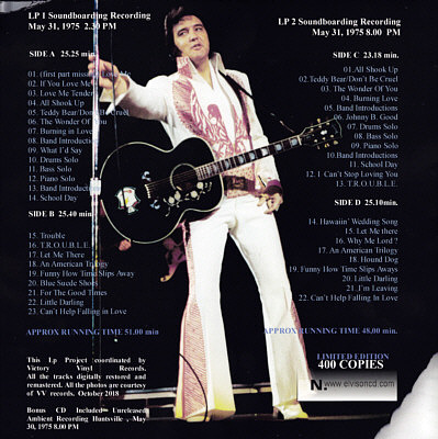 First Time In Huntsville (LP/CD) - Elvis Presley Bootleg CD