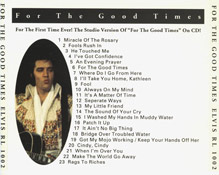 For The Good Times - Elvis Presley Bootleg CD