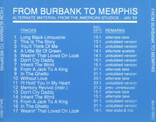 From Burbank To Memphis - Elvis Presley Bootleg CD
