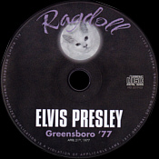 Greensboro '77 - Elvis Presley Bootleg CD