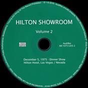 Hilton Showroom Vol. 2 - Elvis Presley Bootleg CD