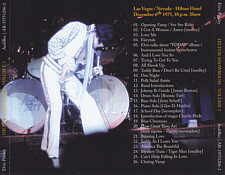 Hilton Showroom Vol. 3 - Elvis Presley Bootleg CD