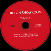 Hilton Showroom Vol. 7 - Elvis Presley Bootleg CD