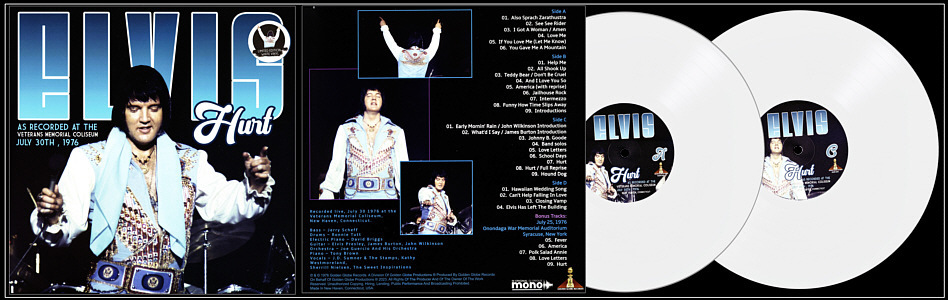 Hurt -  As Recorded At The Veterans Memorial Coliseum - July 30th, 1976 (LP/CD) - Elvis Presley Bootleg CD