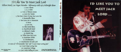 I'd Like You To Meet Jack Lord - Elvis Presley Bootleg CD