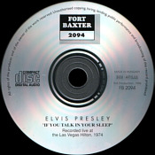If You Talk In Your Sleep - Elvis Presley Bootleg CD