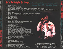 It's Midnight In Vegas - Elvis Presley Bootleg CD