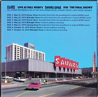 Live At Dell Webb's Sahara Tahoe 1974 - The Final Shows - Elvis Presley Bootleg CD