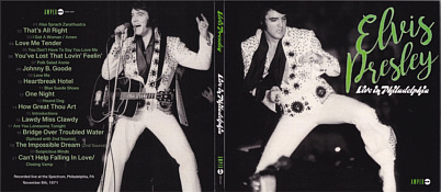 Live In Philadelphia - Elvis Presley Bootleg CD