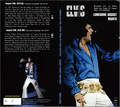 Lonesome August Nights - Elvis Presley Bootleg CD - Elvis Presley Bootleg CD