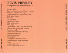 Long Beach California 1972 - Elvis Presley Bootleg CD