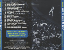 Make The World Go Away - Elvis Presley Bootleg CD