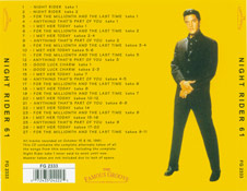Night Rider 61 - Studio B Sessions Vol.3 - Elvis Presley Bootleg CD