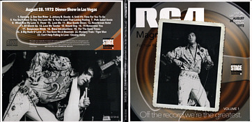 Off The Record, We're The Greatest Vol. 1 - August 28 1972 DS. Lad Vegas - Elvis Presley Bootleg CD - Elvis Presley Bootleg CD