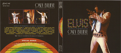 Only Believe - Elvis Presley Bootleg CD