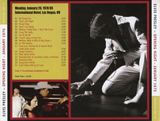 Opening Night January 1970 - Elvis Presley Bootleg CD