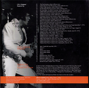 Patch It Up Expanded Deluxe Edition - Elvis Presley Bootleg CD