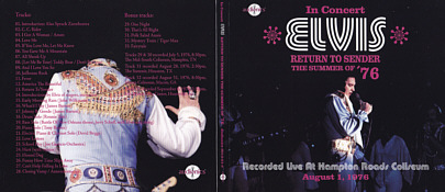 Return to Sender - The Summer of '76 - Elvis Presley Bootleg CD