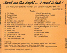 Send Me The Light... I Need It Bad ! - Elvis Presley Bootleg CD