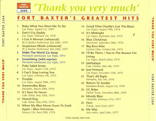 hank You Very Much - Fort Baxter's Greatest Hits - Elvis Presley Bootleg CD