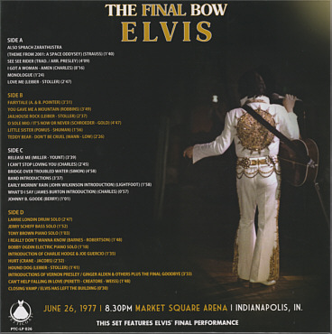 The Final Bow (Petticoat LP/CD) - Elvis Presley Bootleg CD