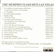 The Memphis Flash Hits Las Vegas - Elvis Presleyx Bootleg CD