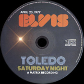 Toledo Saturday Night April 23, 1977 - Elvis Presley Bootleg CD
