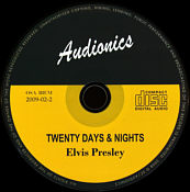 Twenty Days & Nights - Elvis Presley Bootleg CD