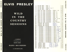 Wild In The Country Sessions  - Elvis Presley Bootleg CD