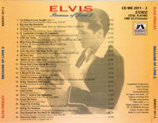Because Of Love Vol.2 - Elvis Presley Bootleg CD