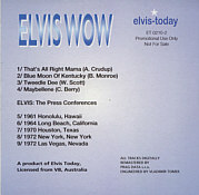 Elvis WOW - Elvis Presley Fanclub CD